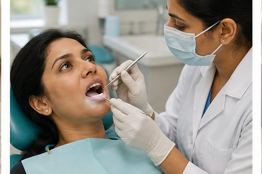 Clinician discussing evaluation for signs you need a root canal