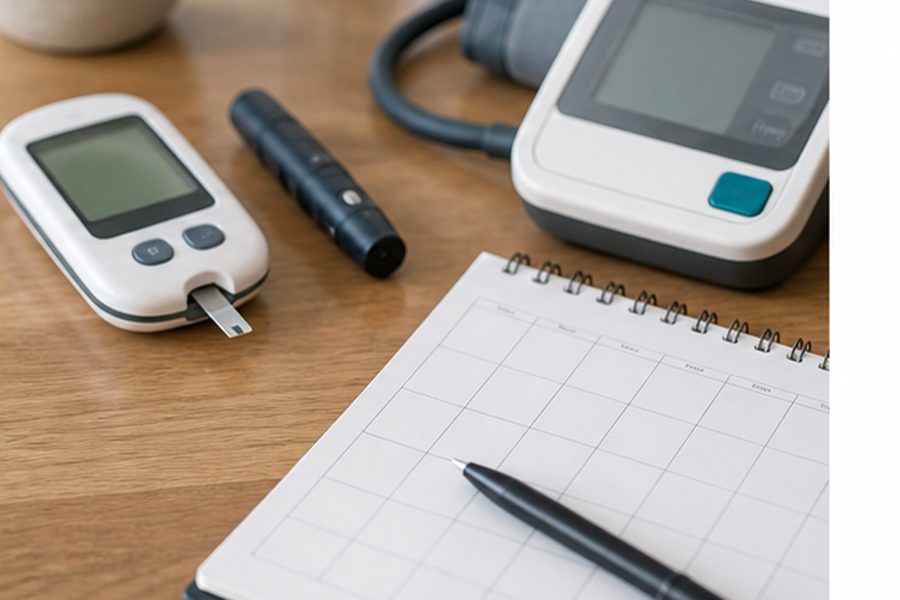 Plain unbranded preparation items related to how often to check diabetes blood pressure and thyroid